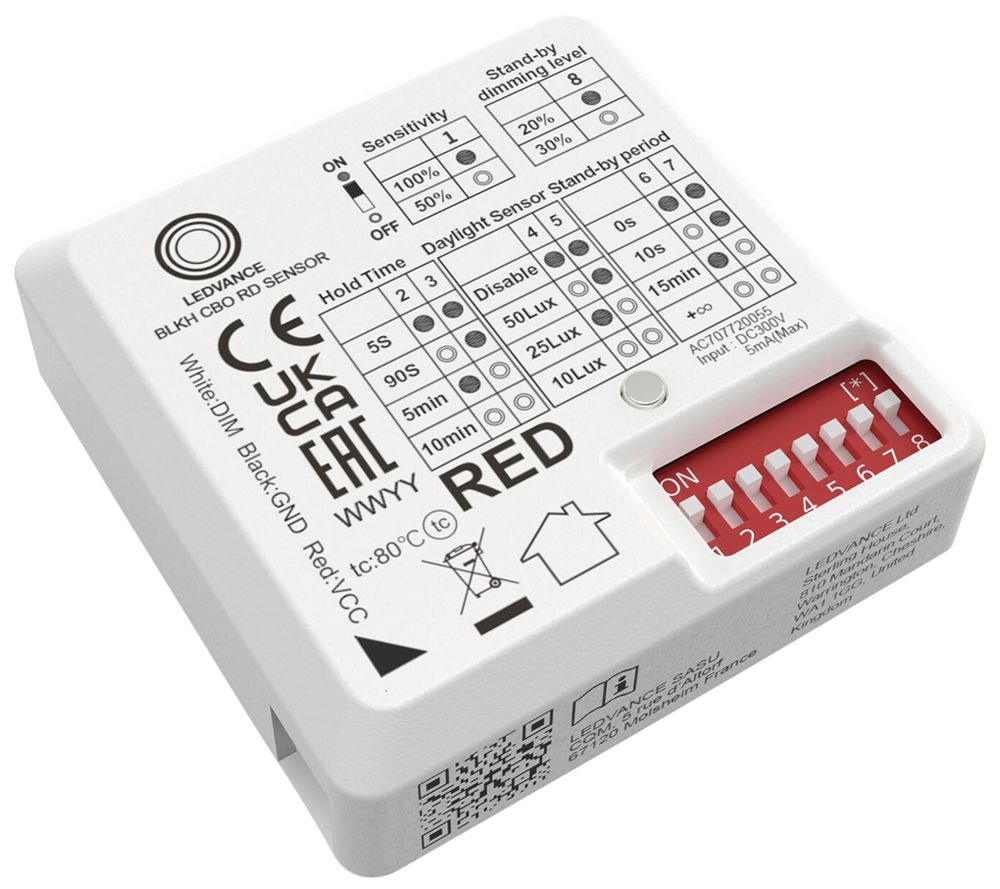 Rilevatore di movimento INS LEDVANCE BLKH CBO RD bianco