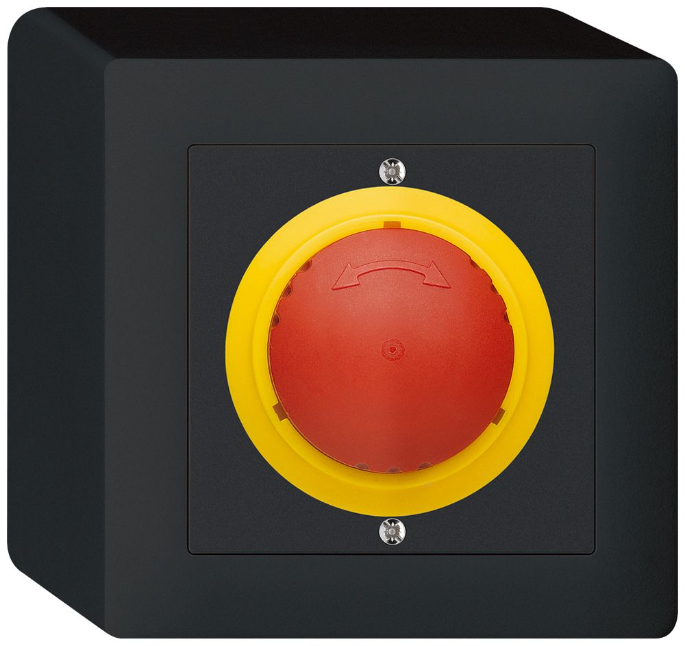 AP-Taster kallysto NOT-AUS schwarz