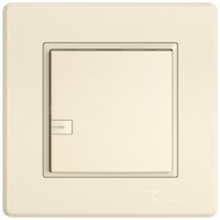 UP-KNX-Taster RGB EDIZIO.liv SNAPFIX® Temperaturfüh.RGB-LED 1×T 1-Tbed.cr