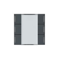 Frontset Hager kallysto LED 6×KNX systemlink/easylink anthrazit