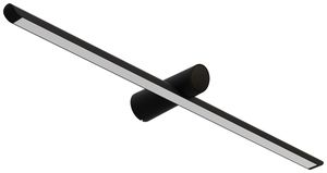 LED-Wandleuchte DOTLUX SKYLAR 1×9.5W 3000K DIM direkt 900×181×67mm schwarz