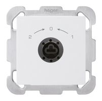 UP-SchwenkTaster 1->0<-2 weiss kallysto für Schloss ohne Zylind