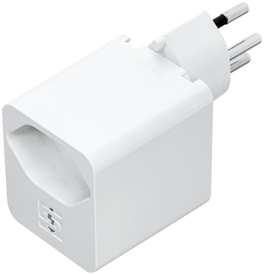 Mehrfachstecker Steffen mit Ladeadapter 18W, 1×USB C/1×T13 weiss
