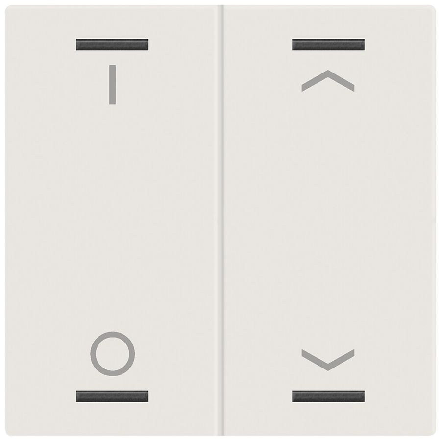 Bascule MDT BE-TAL60W211.D1 1t/4a p.touches tactiles blanc mat "I/O"-"jalousie"