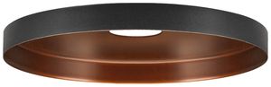 Abat-jour SLV LALU PLATE acier Ø150×15mm noir bronze à teinte unie