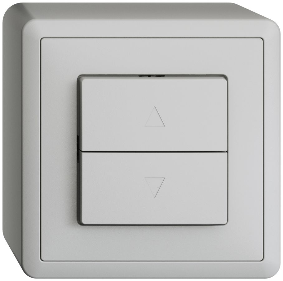 AP-Storenschalter EDIZIOdue hellgrau 1-Kanal