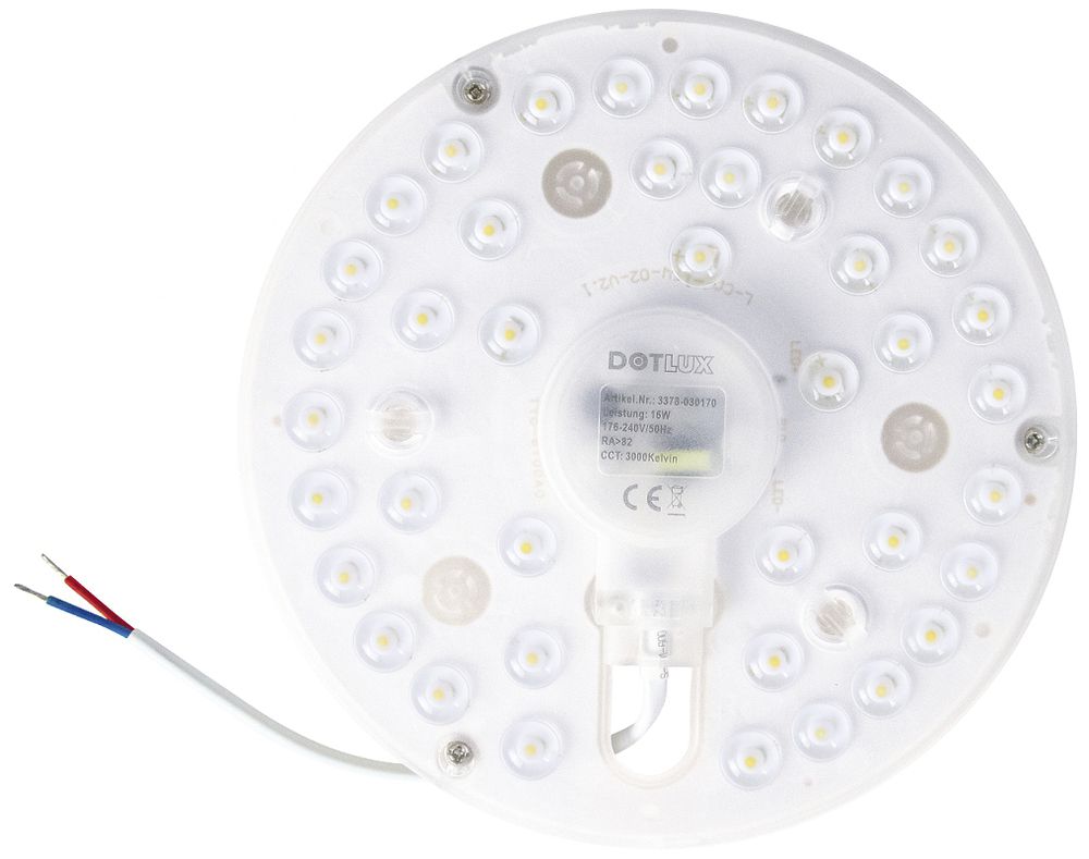 Modulo LED QUICK-FIXplus Ø180×35mm, 16W, 4000K, 1900lm, 170°, IP40