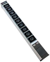 Presa multipla 19" PDU-Line 9×IEXC13/C19 F=10A 3m C14 1UA nero