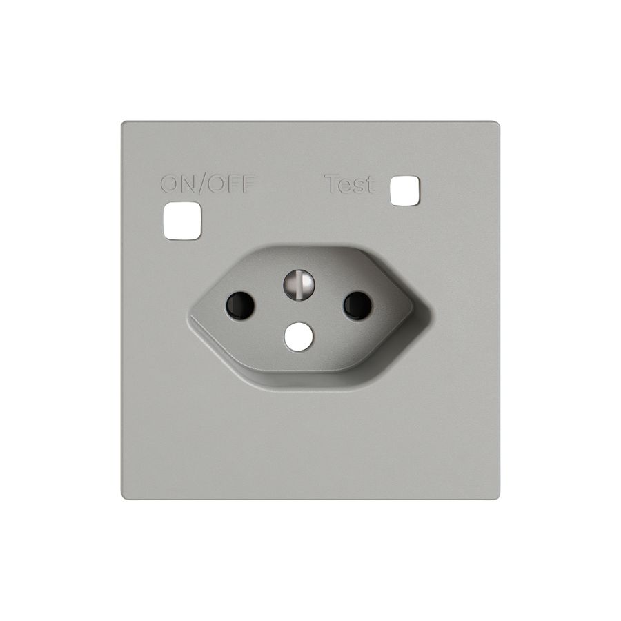 Montageset EDIZIO.liv SNAPFIX® f.Fehlerstrom-Schutzsteckdose Typ 13 Shutter hgu