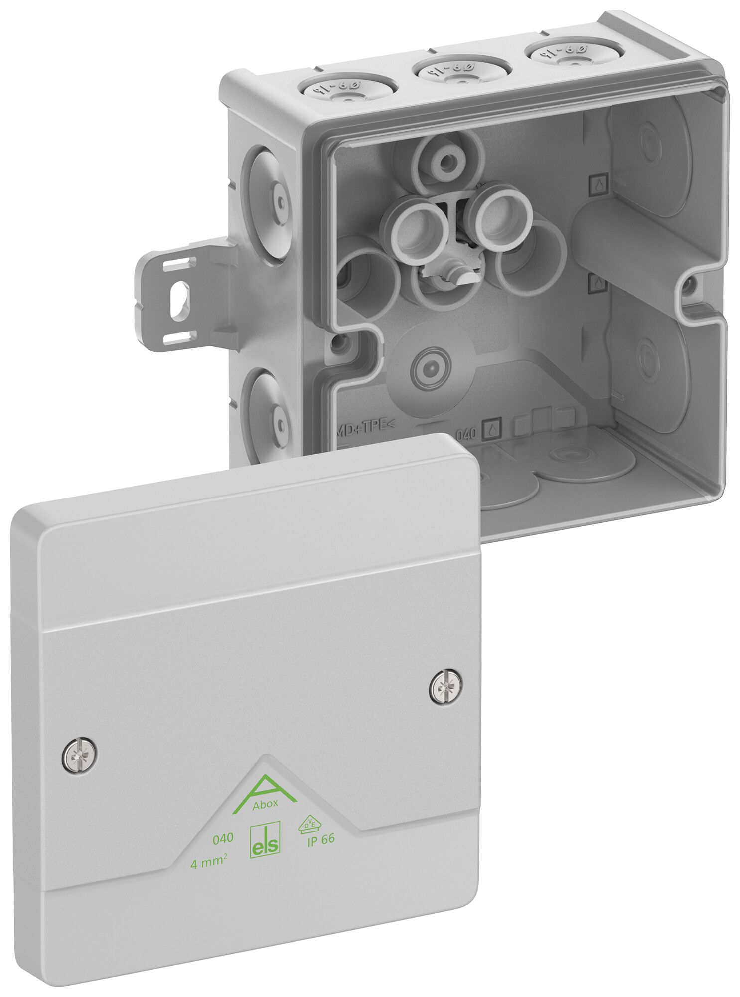 Scatola di derivazione AP Spelsberg Abox 040 AB-L 102×102×57mm IP66 gr