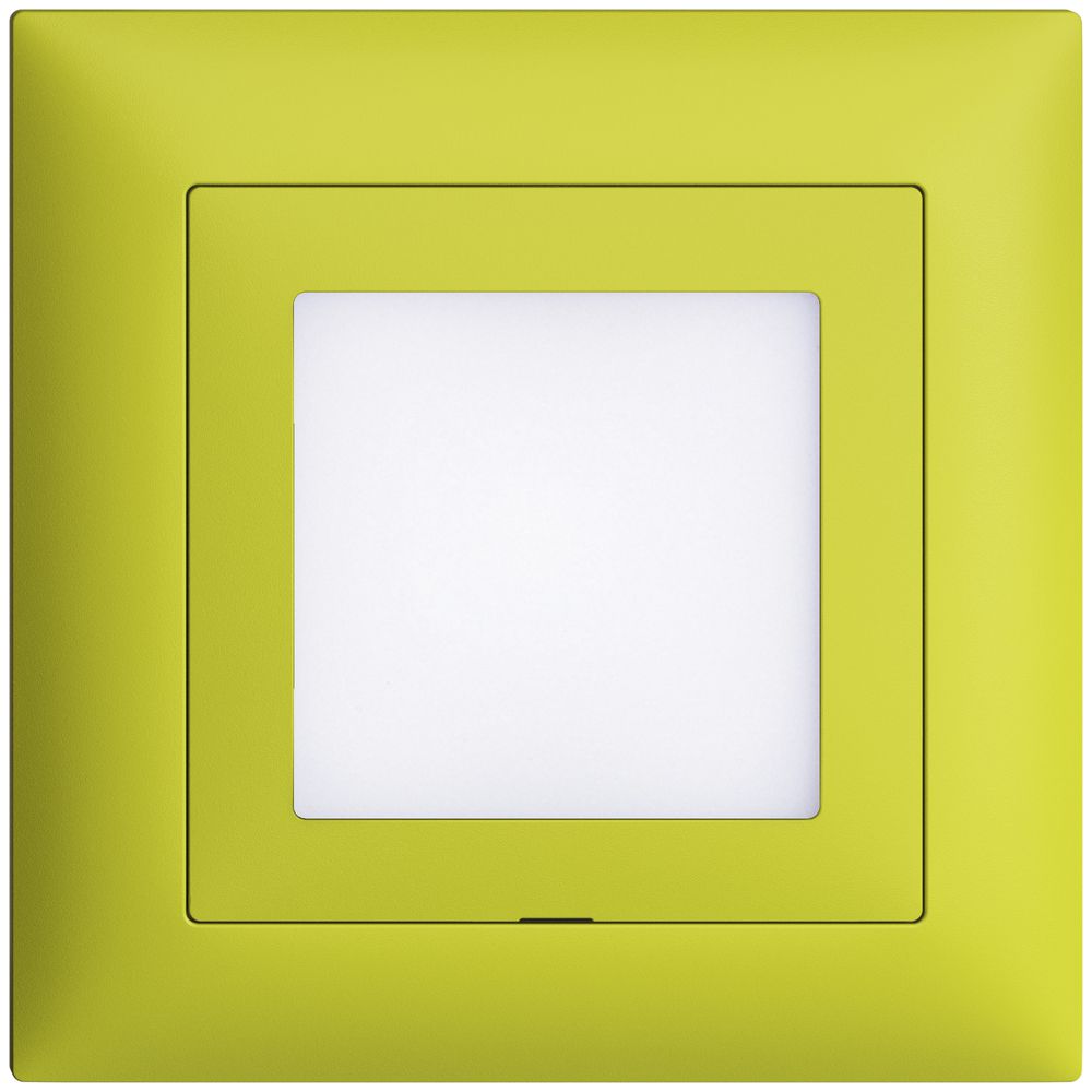 UP-Frontset EDIZIOdue lemon 88×88mm f LED-Leuchte