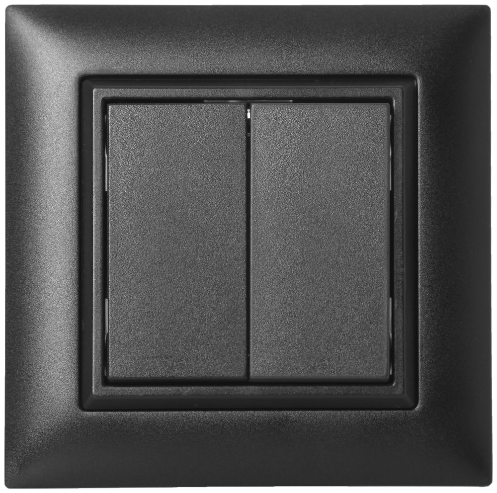 AP-RF-Taster ALADIN EnOcean EDIZIOdue, 2-fach, schwarz