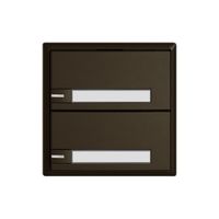 Universaltaster EDIZIO.liv UNI SNAPFIX® m.LED RGB 2× 1-Tbed.Pap.br