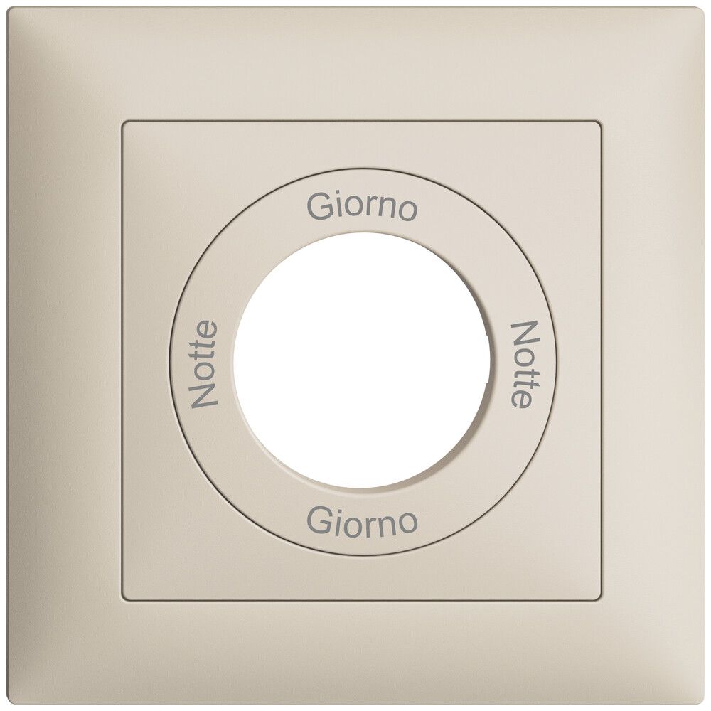Frontset Notte-Giorno-Notte-Giorno EDIZIOdue 88×88mm crema