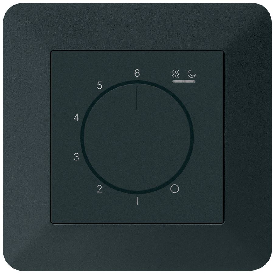 UP-Raumthermostat kallysto.trend An/Aus 230VAC 4A 92×92mm schwarz