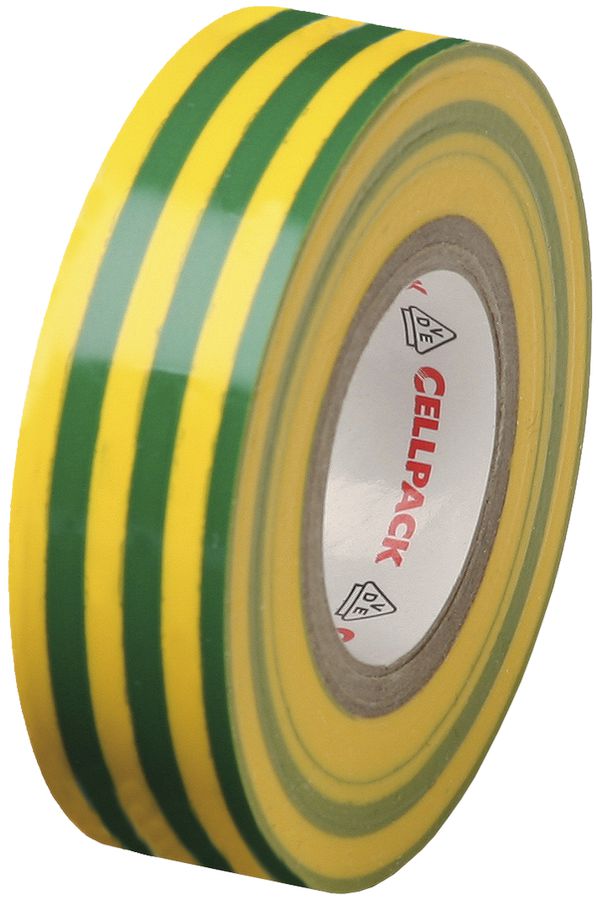 Isolierband Cellpack 128 15mm×10m grün/gelb