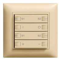 Frontset ON-OFF Dimmer Szene 2K/4T ZEP EDIZIOdue sand