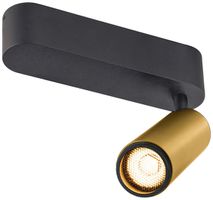 LED-Spot SLV GRIP SPOT M 14W 1540lm 3000K WB DIM 183×147×106mm schwarz/gold
