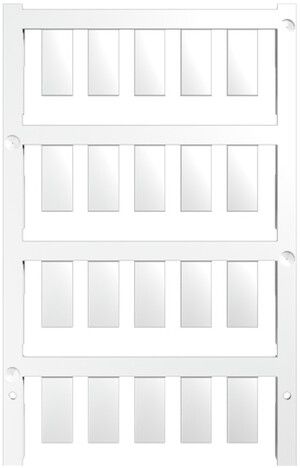 Marqueur d'appareil Weidmüller MultiCard ESG enfichable 17×8mm PA66 blanc