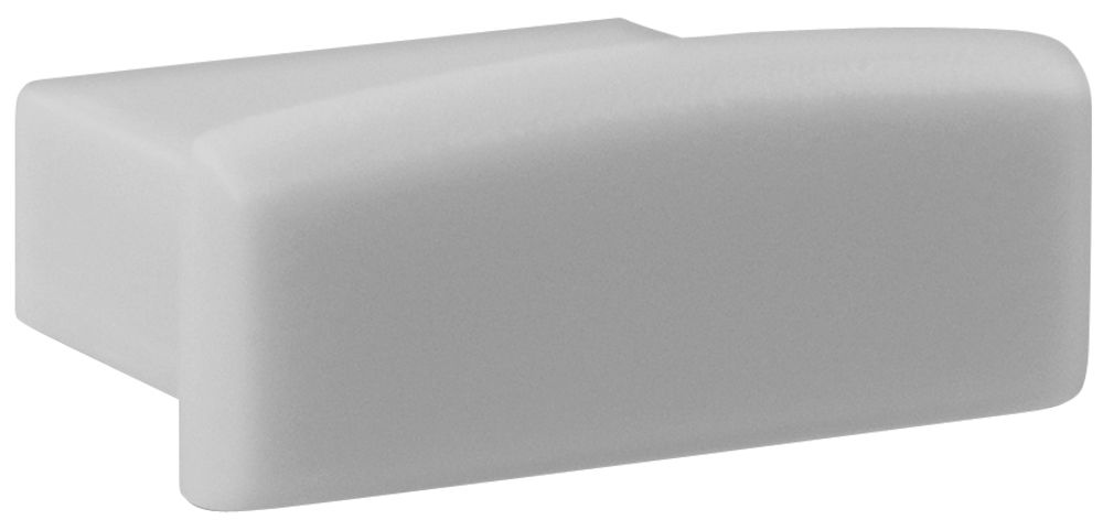 Endkappe DOTLUX, aus PVC, für Profil/Abdeckung 6C, grau
