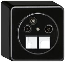 Presa d'antenna AP TV-R-dati HMS basico 19dB nero