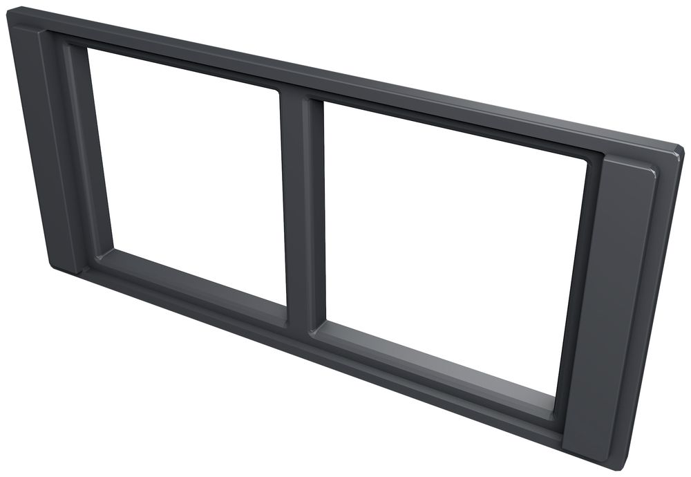 Coperchio R&M 210 45×45mm 2 porte nero