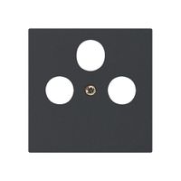 Frontplatte kallysto 60×60mm schwarz für SAT