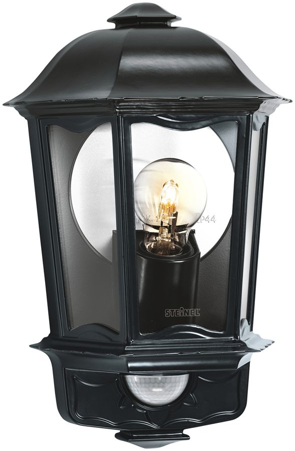 Lampada a muro Steinel L 190 S PIR E27 100W IP44 nero