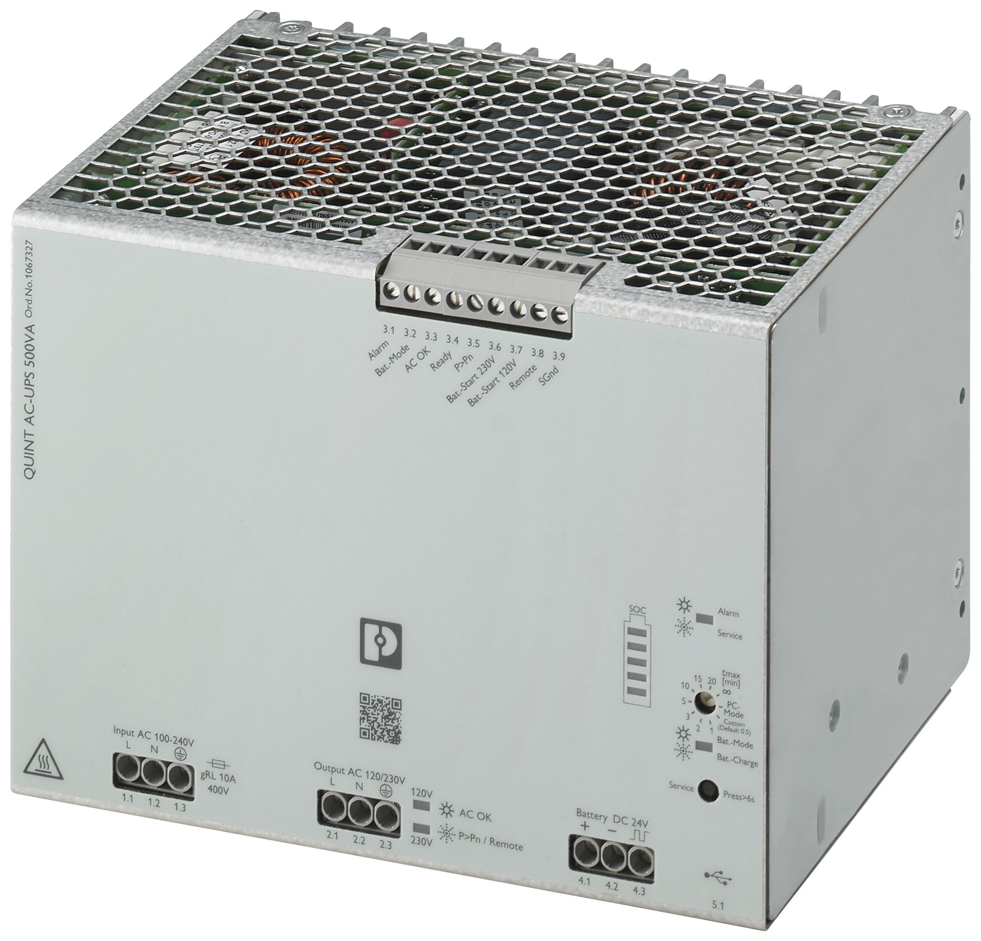Impianto UPS PX QUINT4-UPS/1AC/1AC/500VA/USB IN:120/230VAC OUT:120/230VAC