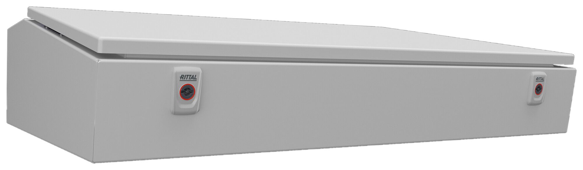 Boîtier pupitre Rittal CX 800×200×745mm acier 1×porte gris IP55