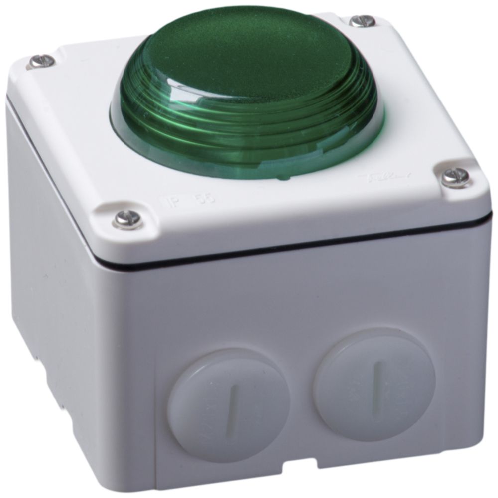 Blitzleuchte Hugentobler Typ 18 NAP 230VAC grün