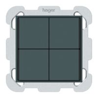 UP-Taster KNX KAL 4×Tasten 4×Betätigungspunkte LED anthrazit