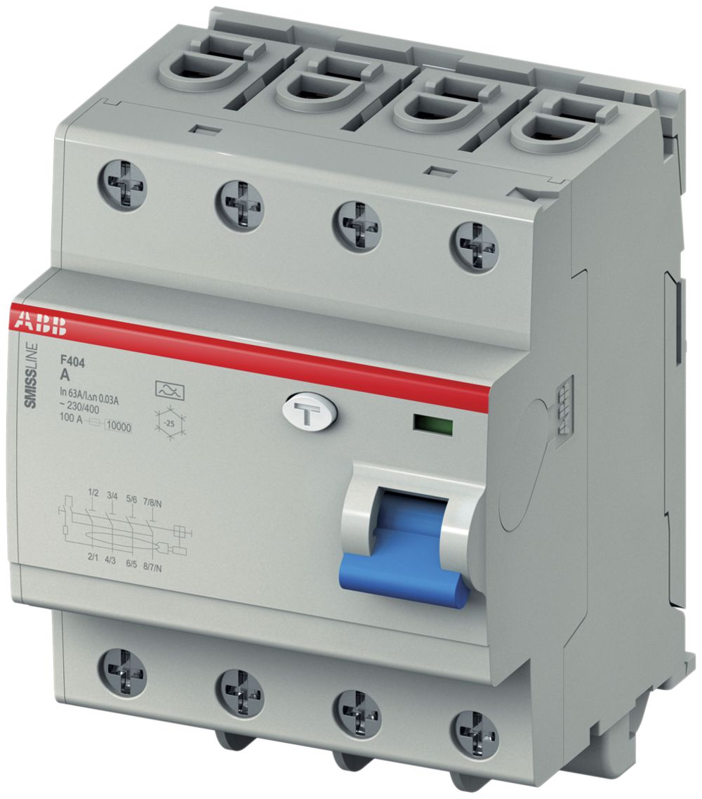 Fehlerstromschutzschalter SMISSLINE TP 63/100 3P+N 63A/100mA selektiv