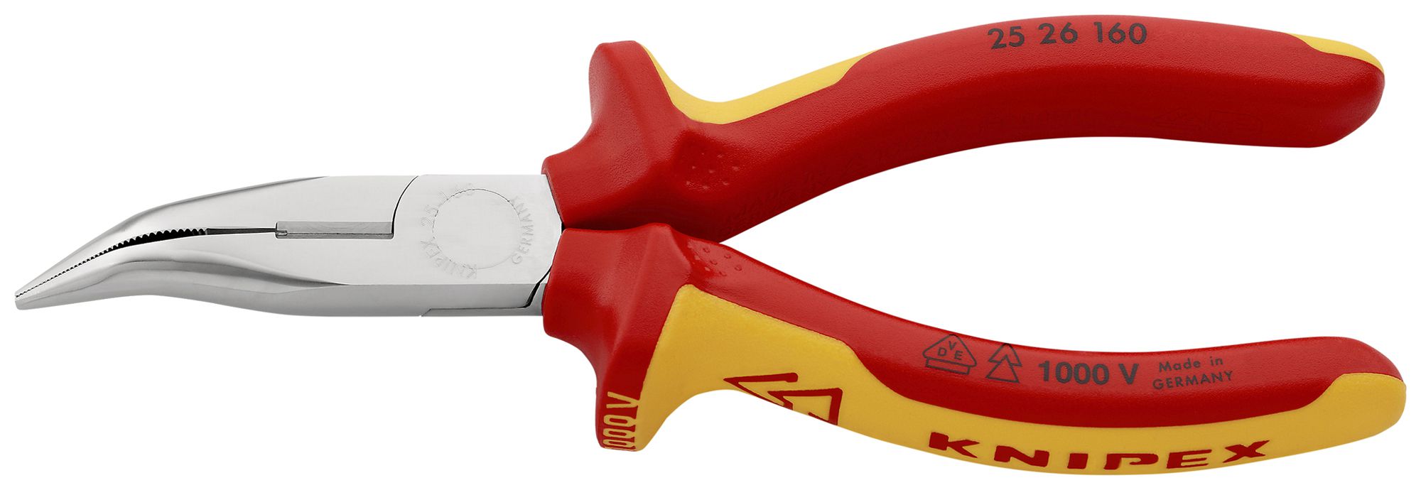 Telefonzange KNIPEX mit Schneidevorrichtung VDE gebogen 160mm
