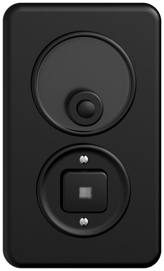 UP-Kombination STANDARDdue SNAPFIX® senk.Sonnerie - Drucktaster bel.sz