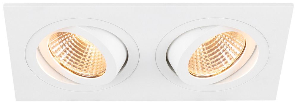 EB-LED-Spot SLV NEW TRIA 13.6W 610lm 927 38° DIM 170×90mm weiss 2×Spot