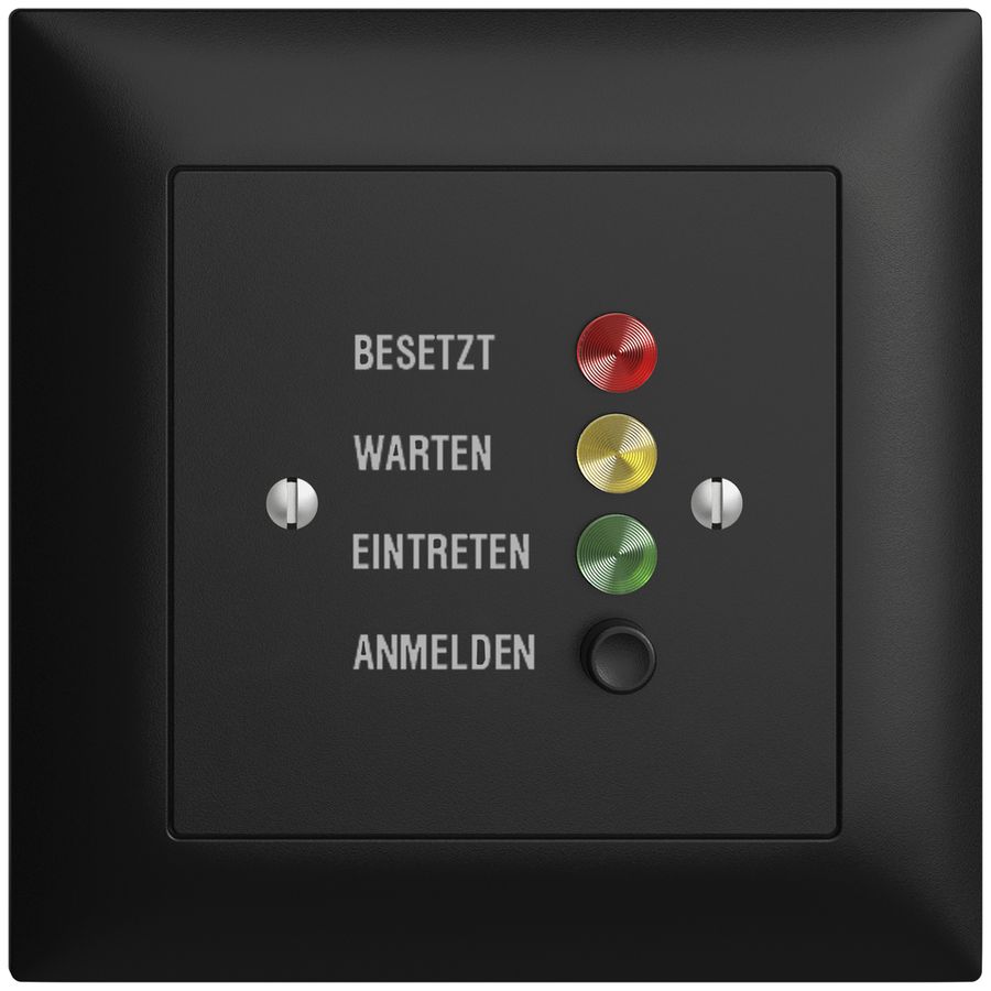 Station de porte ENC EDIZIOdue pour signaux d'appel, noir