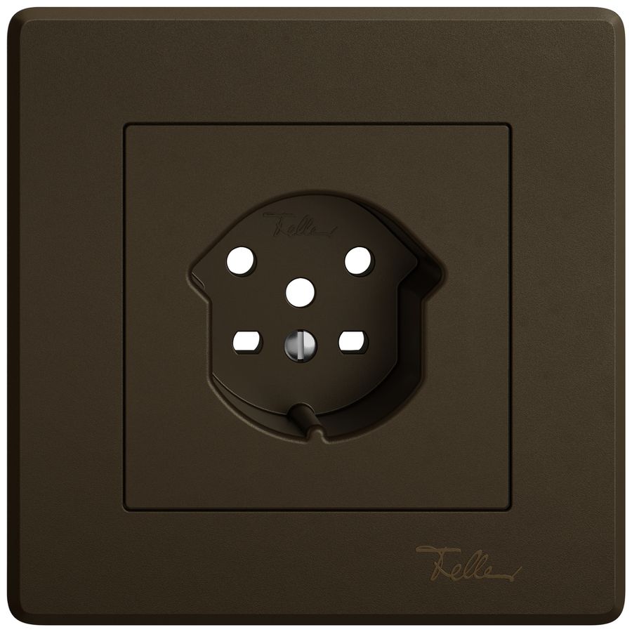 UP-Montageset EDIZIO.liv SNAPFIX® für Steckdose T15 br