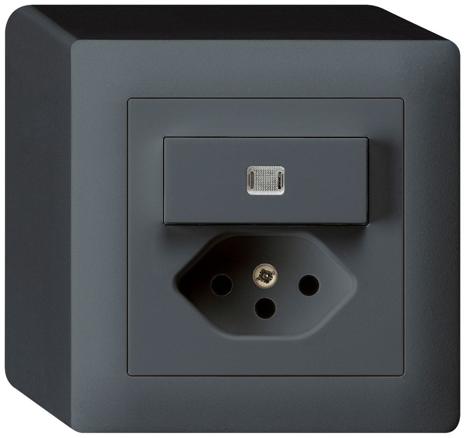 Combinazione luminosa AP AR/1L+T13 antracite kallysto