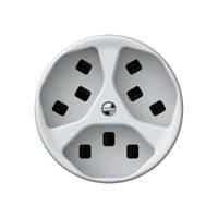 Steckdose origin 3×Typ 23 16A 230V 60×60mm weiss