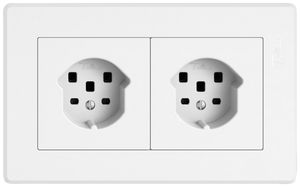 Combinaison ENC EDIZIO.liv SNAPFIX® 1×2 96×156mm 1×T25+1×T25 blanc