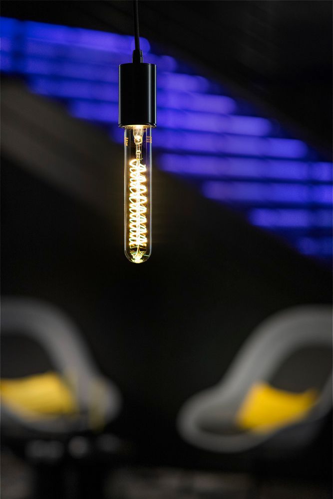 Lampe LED SLV E27 6W 570lm 2200K VAR clair/or Ø32×190mm