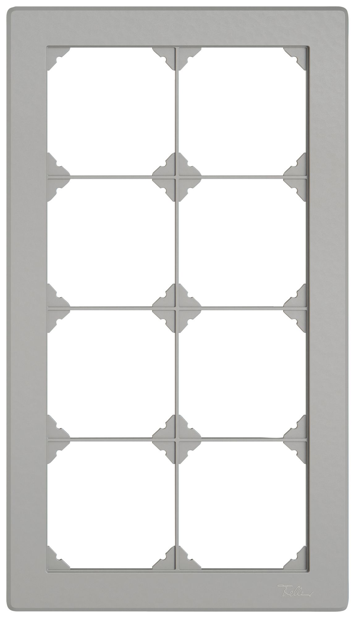 UP-Abdeckrahmen EDIZIO.liv SNAPFIX® 4×2/2×4 156×276mm hgu