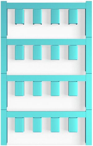 Marqueur de conducteur Weidmüller MultiCard SF p.Ø4.7…7.4mm 12×7.4mm PA66 bleu