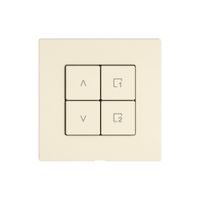 Montageset EDIZIO.liv Wiser SNAPFIX® f.Storenschalter 1K Szene 4 Tasten cr