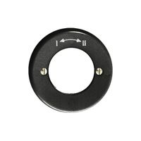 Kit frontale I-II nero per contatto rot.imp.a chiave