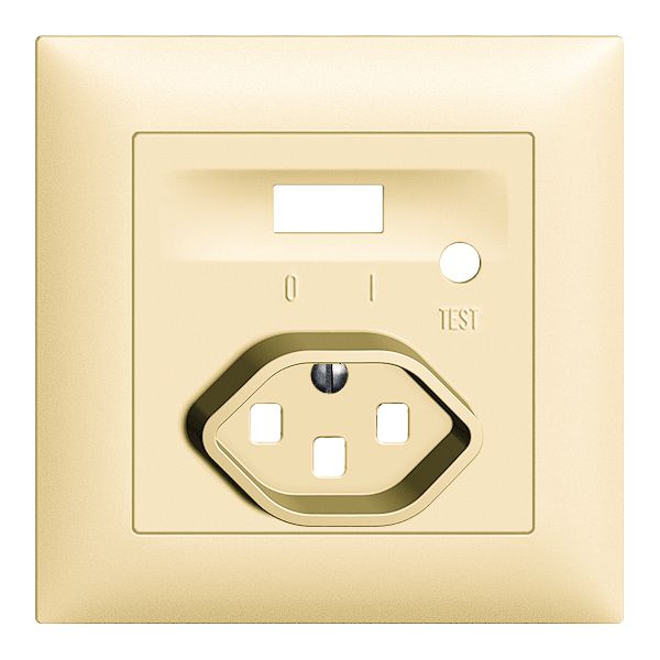 Kit frontal EDIZIOdue pour prise FI vanille