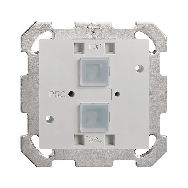 Taster EDIZIOdue elegance 2-fach mit BCU, Steckverbinder+LED