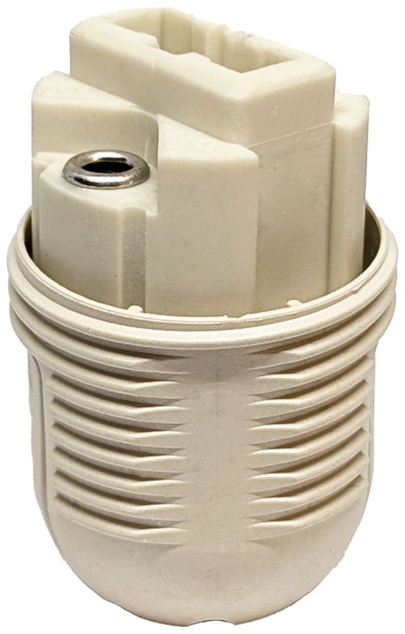 Fassung Elektrogros zum Einbauen G9 Keramik beige