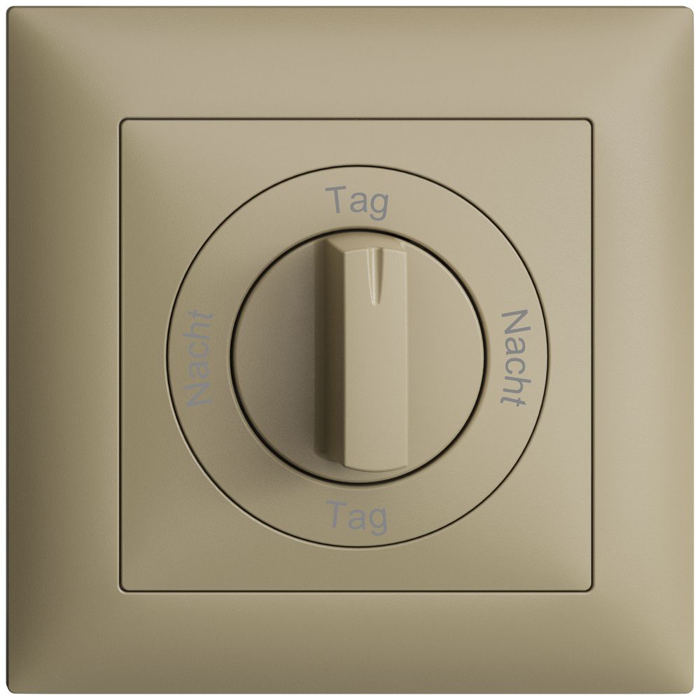 Frontset Nacht-Tag-Nacht-Tag EDIZIOdue 88×88mm sand